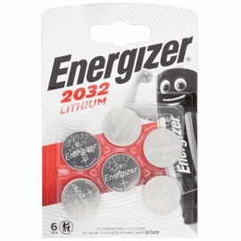 CR2032 3V Energizer Lithium batteri 6 stk